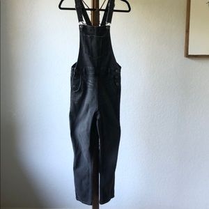 Old Navy Slim Fit Black Overalls.